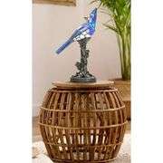 Tiffany Style Stained Glass Blue Bird Lamp
