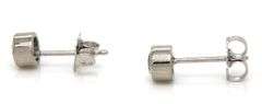 0.50ctw Diamond Bezel Set Stud Earrings in Platinum