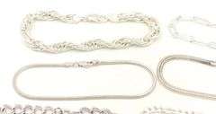 Group lot of Vintage 925 sterling silver bracelets