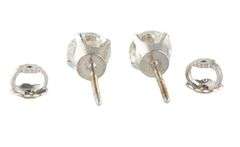 1.20ctw Round Diamond Solitaire Stud Earrings in 14K