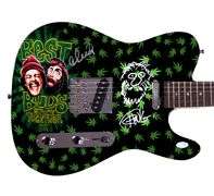 Cheech And Chong Weed 420 Best Buds Up in Smoke Graphics Photo Signed Guitar ACOA
