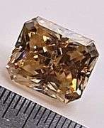 Huge 6.25 Ct Sparkling Yellow Fire Moissanite Emerald Cut Solitaire