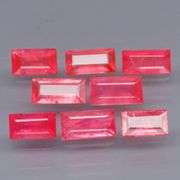 Bright pinkish red 4.50ct Rubies from Madagascar