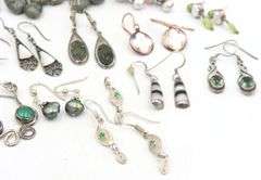 Group lot of vintage 925 sterling silver earrings