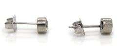 0.50ctw Diamond Bezel Set Stud Earrings in Platinum