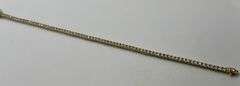 14K Yellow Gold Tennis Lab Diamond Bracelet