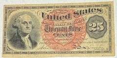 Fourth Series 25 Cent Fractional Currency Note