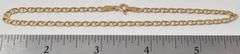 Magnificent Mariner Chain Anklet in 14K Yellow Gold