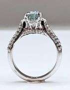 Sparkling 1.75 Ct VVs1 Lab Simulated Diamond 14 Kt White Gold Plated Engagement Ring