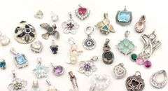 Vintage 925 sterling silver group lot of pendants