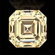 Huge Rare 13.75 Ct VVS1 Amber Ice Asscher Cut Fire Moissanite Solitaire