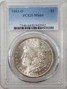 1883-O Morgan Silver Dollar, MS64 PCGS