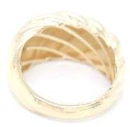 14kt Yellow gold Twisted dome ring