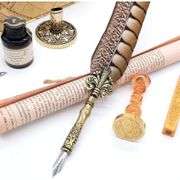 Quill Feather Pen Set Handcrafted Calligraphy Pen