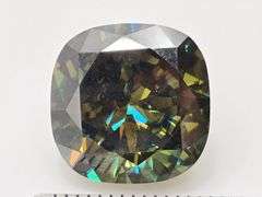 13.5 Ct. Ice Mint Green Rare Cushion Cut Fire Moissanite