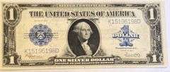 Last Series Unc Large Size $1 Silver Certificate.