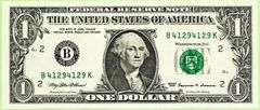 Superb Crisp 1999 $1 Note New York Fancy Repeater Serial Number 41294129!
