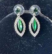 Sapphire Color Jewelry Neck Lace And Earrings