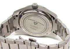Swiss Legend classic 45mm quartz silver dial watch