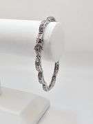 Beautiful 14 Kt  White Gold Plated Tennis Bracelet