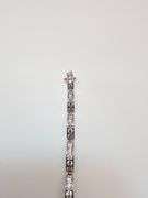 Beautiful 14 Kt  White Gold Plated Tennis Bracelet