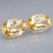 Top golden orange! 11.15ct pair of matched Citrine!