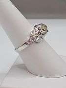 Beautiful 1 Ct VVs1 Peach Fire Moissanite Gemstone Ring