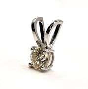 Dazzling 2.35 Ct VVs1 Amber Ice Lab Simulated Diamond Pendant