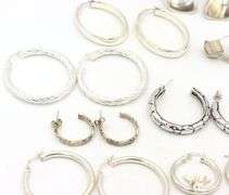 Group lot of Vintage 925 sterling silver earrings