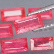 Bright pinkish red 4.50ct Rubies from Madagascar