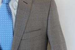 Phenomenal Slim Fit Window Pane Suit, Made In Italy