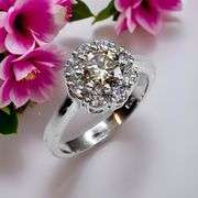 Gorgeous 3.25 Ct Vvs1 White E-F Fire Moissanite Ring