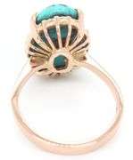 18kt Yellow gold Turquoise Cabochon ring
