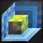 Rare Victor Vasarely Heliogravure Circa 1968