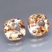 Beautifully matched 7.47ct Imperial Topaz pair