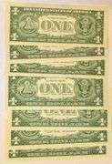7 $1 1957 Silver Certificates CH CU