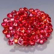 Collectors 80 piece 3.13ct fiery red Sapphire set!