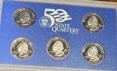 9 US Quarter Proof Sets