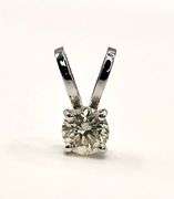Dazzling 2.35 Ct VVs1 Amber Ice Lab Simulated Diamond Pendant