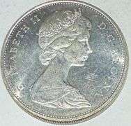 1965 Small Beed Blunt 5 BU Canada Silver Dollar