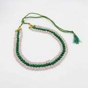 Beautiful Huge 674.5 Cttw Natural Mined From The Earth Jade and Rose Quartz Necklace Necklace