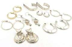 Group lot of Vintage 925 sterling silver earrings