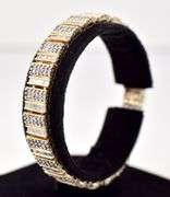 Dazzling 10k Yellow Gold Diamond Bracelet