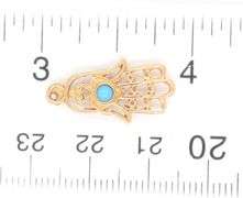 18kt Yellow gold Hamsa pendant