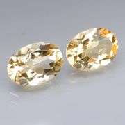 Top golden orange! 11.36ct pair of matched Citrine!