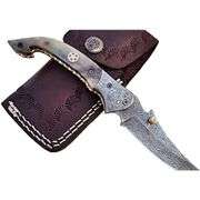 Limited Edition Damascus Steel Camel Bone Knife