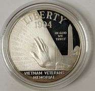 1994 Set U.S. Veterans Silver $1, 3 Coins Proof