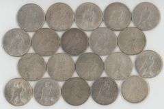 Roll of twenty (20) Peace Silver Dollars from the 1920's in circ