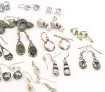 Group lot of vintage 925 sterling silver earrings