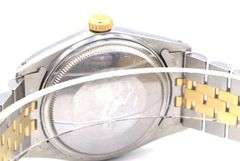 Rolex Datejust 36mm silver stick dial watch